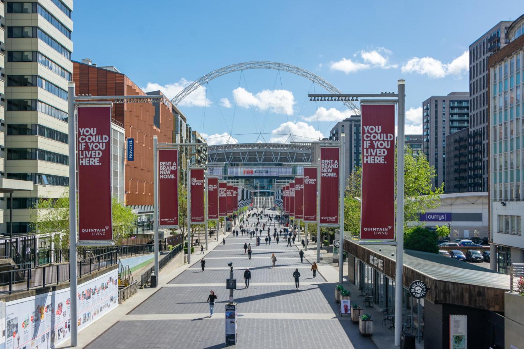 Mysquare State-Of-The-Art 1 Bedroom Apartments Near Wembley Park London Bagian luar foto
